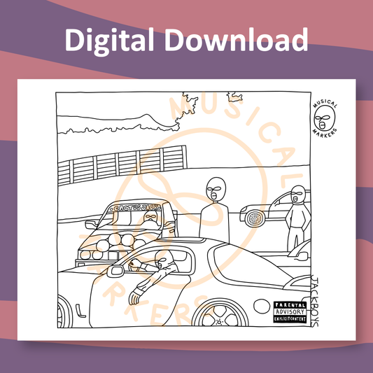 JACKBOYS - DIGITAL DOWNLOAD COLORING PAGE